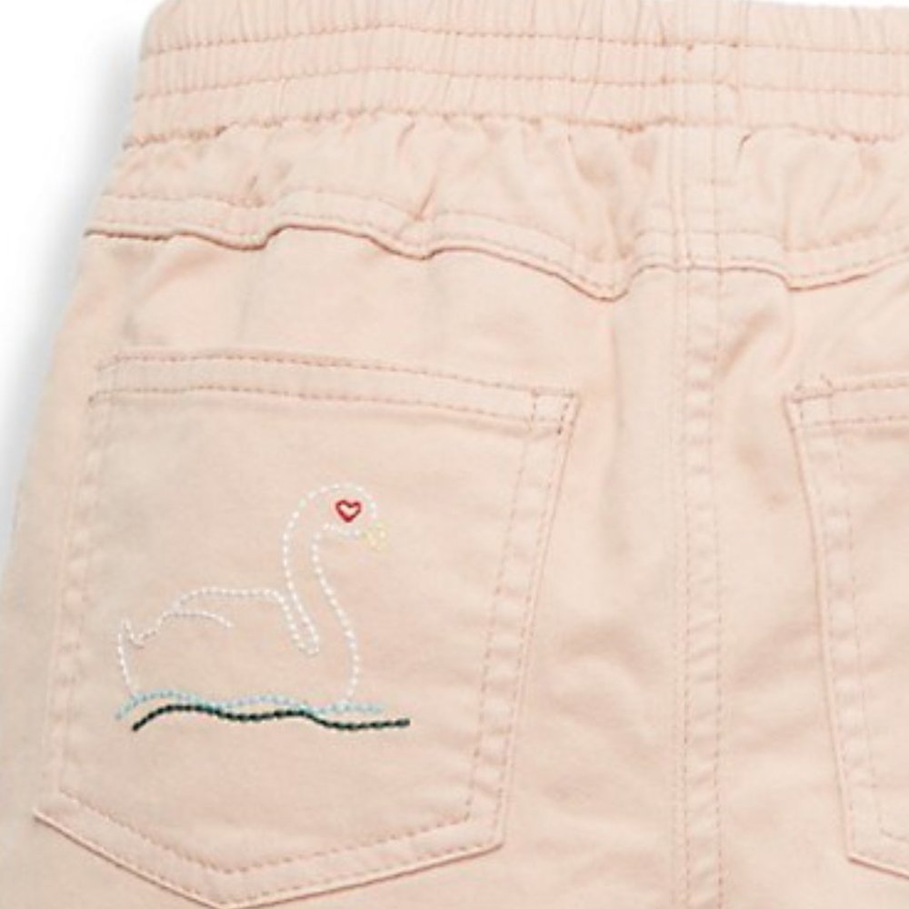NEW STELLA MCCARTNEY Baby Boy Pipkin Embroidered Swan Pocketed Dress Joggers - Picture 3 of 6